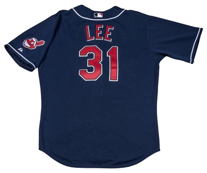 2005 Cliff Lee Game Used Cleveland Indians Alternate Jersey 